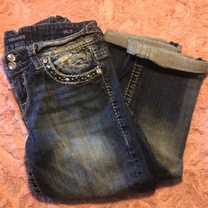 Vigoss blinged out Jean capris